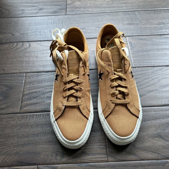 Converse CONS One Star Pro Ox Sneakers Men's Size 11 Raw Sugar/ Egret AO6805C - Picture 4 of 7